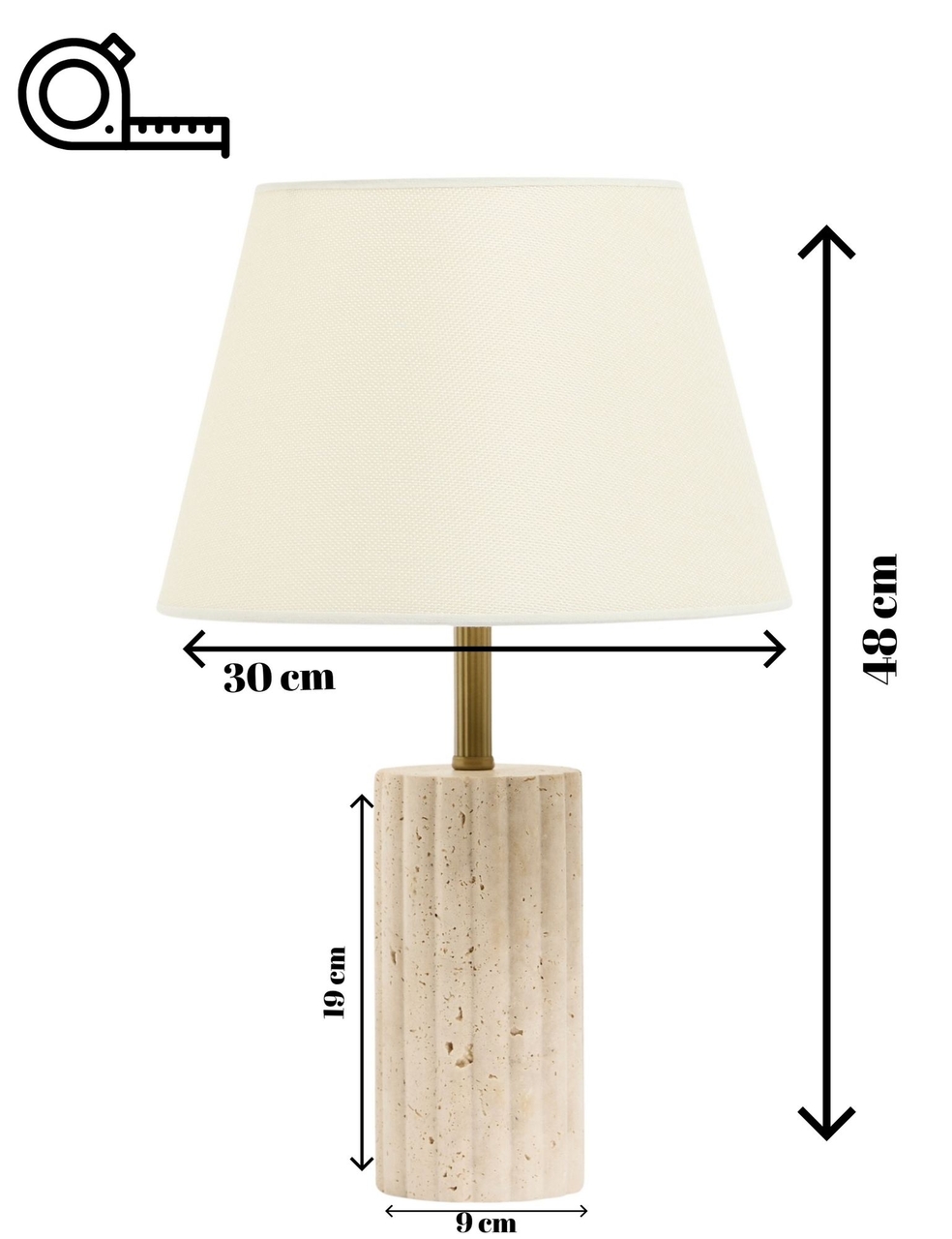 Lampa de masa, Opviq, 377KLT1115, Crem - view 8