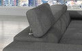 Coltar extensibil dreapta 4 locuri ELTAP, Armd-06, Armando, 289x203x85 cm, lemn/poliester, gri deschis/negru