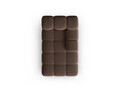 Sezlong living dreapta 1 loc, Bellis-51, Micadoni Home, 155x94x70 cm, catifea, maro inchis