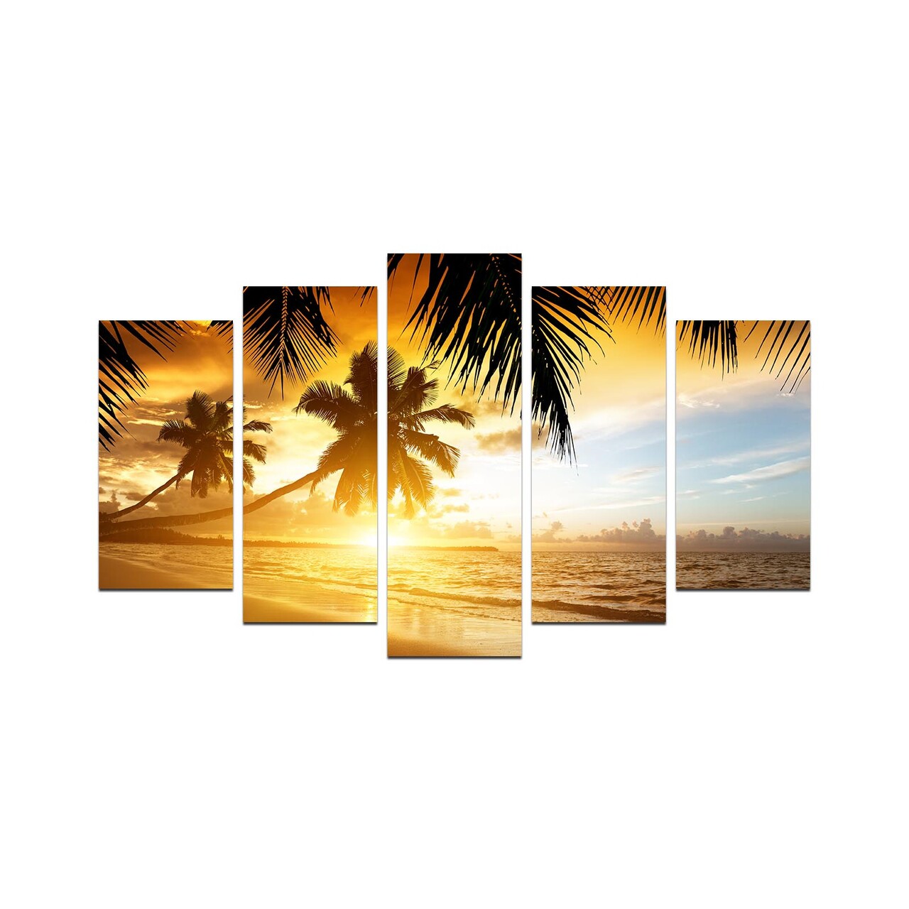 Set 5 tablouri decorative, 5M-30, 20 x 60 cm, Multicolor - view 2