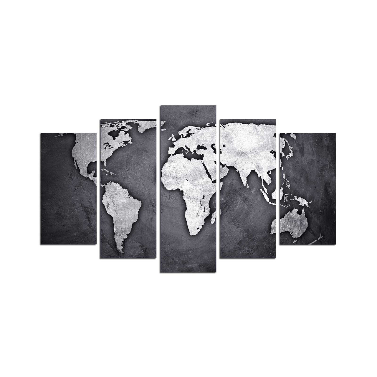 Set 5 tablouri decorative, 5MAPMDF-13, 20 x 60 cm, Multicolor - view 2