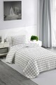 Cuvertura Single 155x200 cm, Artus - Black, Eponj Home, 65% bumbac/35% poliester