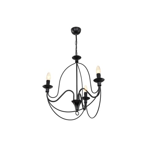 Lustra siyah, mdl.1286, squid lighting, 45x76 cm, negru