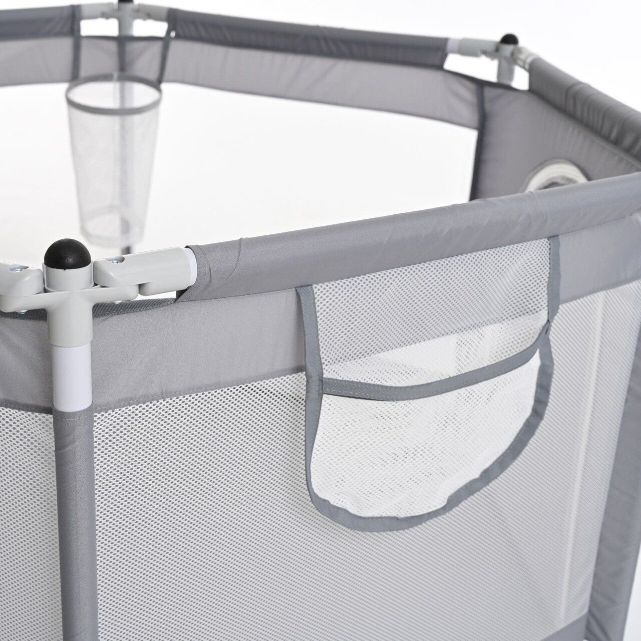 Piscina cu bile, Wallxpert, Ball Pitt, Plastic, Gri - view 3