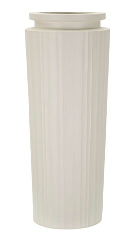 Vaza decorativa High, Mauro Ferretti, 32x80 cm, oxid de magneziu, crem
