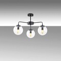 Lustra, Fulgor, 942FLG1350, Metal, Negru