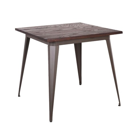 Masa square dining, mauro ferretti, 80x80x75 cm, fier