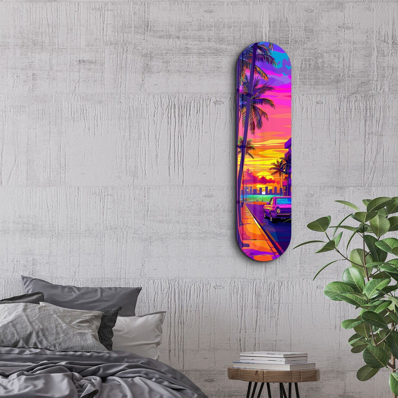 Tablou decorativ, Miami 2, Dimensiune: 20 x 80 cm, Multicolor - view 5