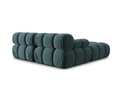 Canapea modulara 3 locuri, Bellis-51, Micadoni Home, 188x188x70 cm, catifea, turcoaz