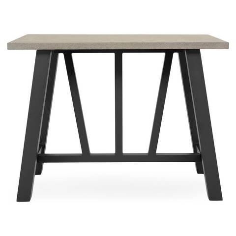 Masa bar pentru gradina/terasa, tonic, l.130 l.75/95 h.100 cm, negru
