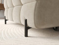 Coltar extensibil dreapta 3 locuri ELTAP, LT-18AU, Felro, 285x181x93 cm, lemn/poliester, bej inchis
