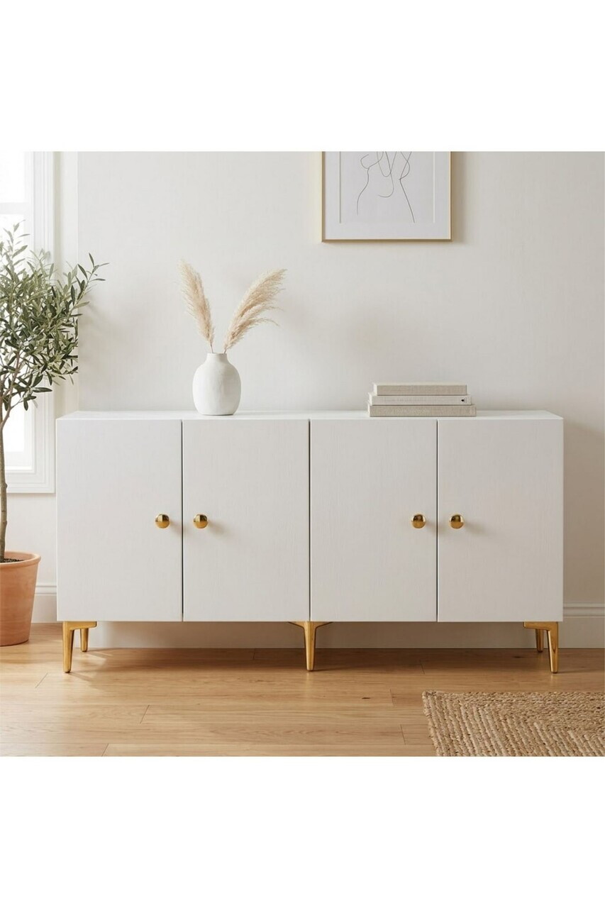 Consola, Hanah Home, Simple 180, 180x75x32 cm, Alb — imaginea 3