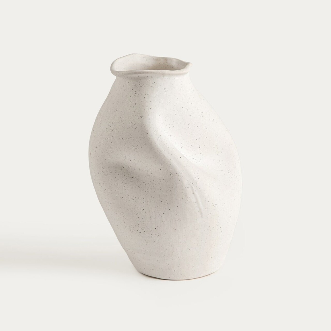 Vaza Avelis, Homla, 14x13.5x20 cm, ceramica, alb