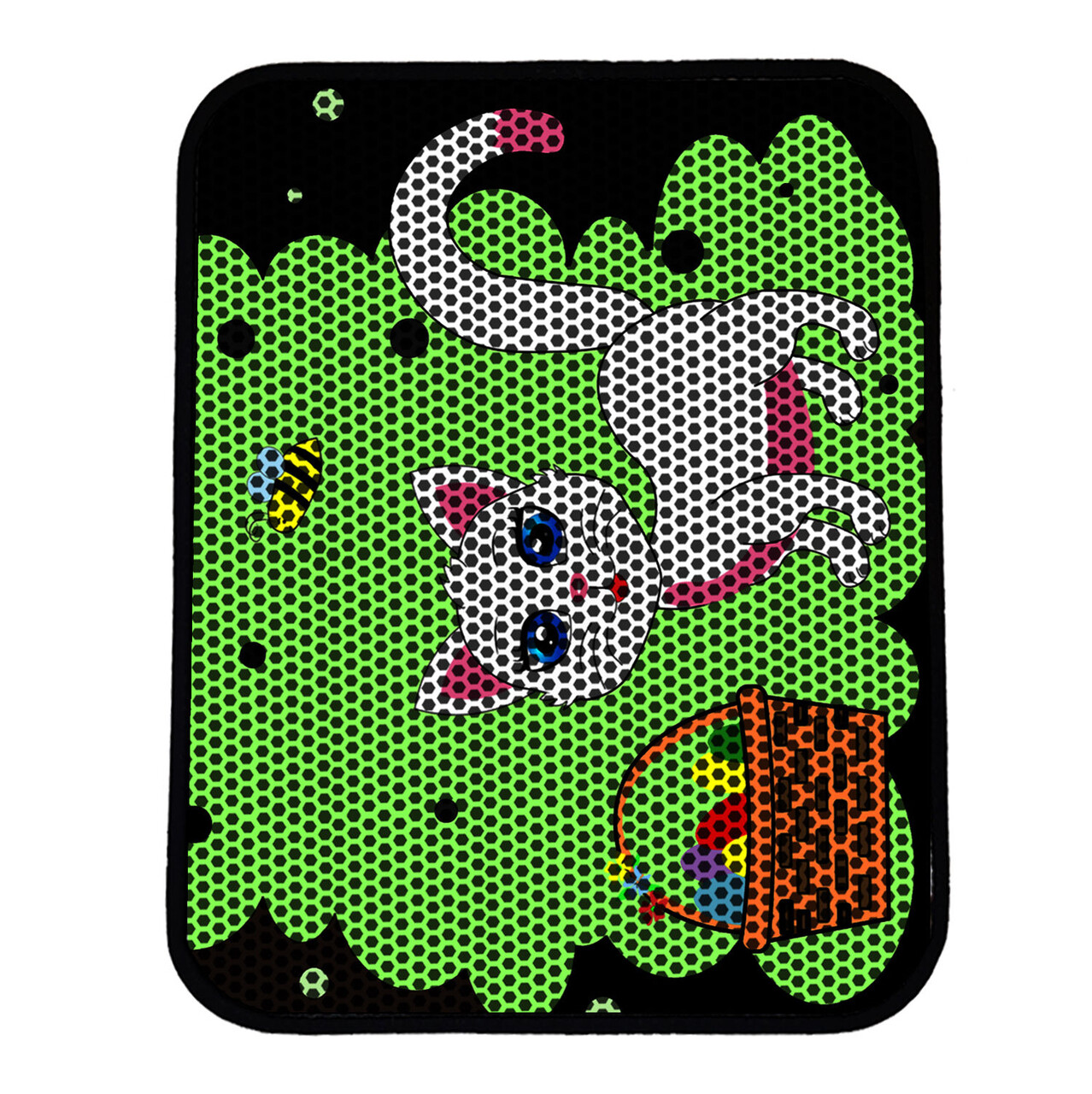 Covoras litiera pentru colectarea granulelor de nisip, Paws &amp; Whiskers, Nrszn0056, 50% PVC/50% poliester, Multicolor - view 2