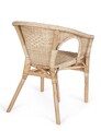 Scaun pentru gradina Alliss, Bizzotto, 58x61x74 cm, ratan/rachita, natural
