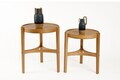 Set masute 2 piese, Hanah Home, Ren 2, LEMN MASIV DE STEJAR, Stejar