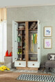 Dulap pentru haine, Çilek, Natura Baby 2 Doors Wardrobe, 103x195x56 cm, Multicolor