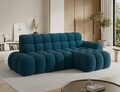 Coltar extensibil stanga 3 locuri ELTAP, Ceedro, 283x165x98 cm, lemn/poliester, albastru inchis
