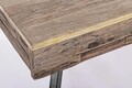 Masuta de cafea cu 2 sertare Manchester, Bizzotto, 118x70x45 cm, lemn de mango/otel