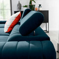 Coltar extensibil stanga 3 locuri ELTAP, LT-40NU, Grayson, 278x205x92 cm, lemn/poliester, albastru inchis