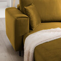 Coltar extensibil stanga 4 locuri ELTAP, LT-45NU, Dalia, 289x190x95 cm, lemn/poliester, mustar
