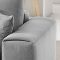 Coltar extensibil dreapta 4 locuri ELTAP, RT-03NU, Dalia, 289x190x95 cm, lemn/poliester, gri deschis