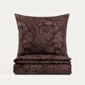 Lenjerie de pat King Size, Elio, Homla, 200x220 cm, 3 piese, bumbac, maro