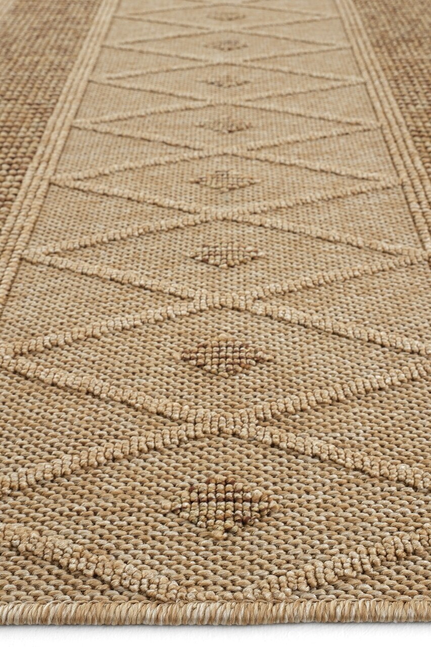 Covor, Hasir 620, 120x300 cm, 90% POLIPROPILENĂ/10% IUȚĂ, Bej/Maro — imaginea 5
