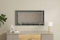 Oglinda decorativa, Siam, Pierre, 60x120x2.2 cm, MDF , Fume / Alb