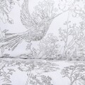 Lenjerie de pat dubla Morales, Homla, 3 piese, 160x200 cm, bumbac, alb/gri