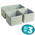 Set 3 organizatoare pentru dulap Axis Chevron, iDesign, 29x14x10 cm
