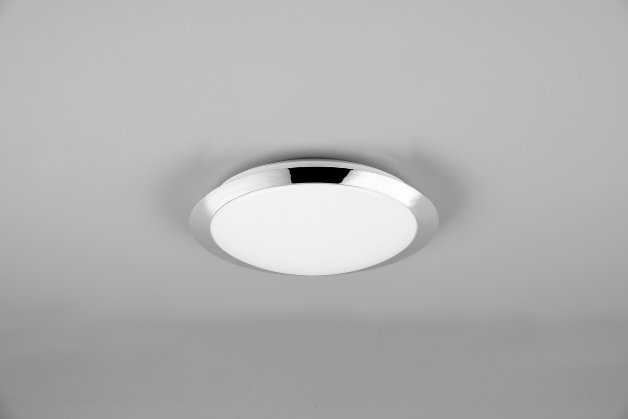 Plafoniera Umberto, TRIO, 29x8 cm, 12W, 1x SMD, plastic, argintiu