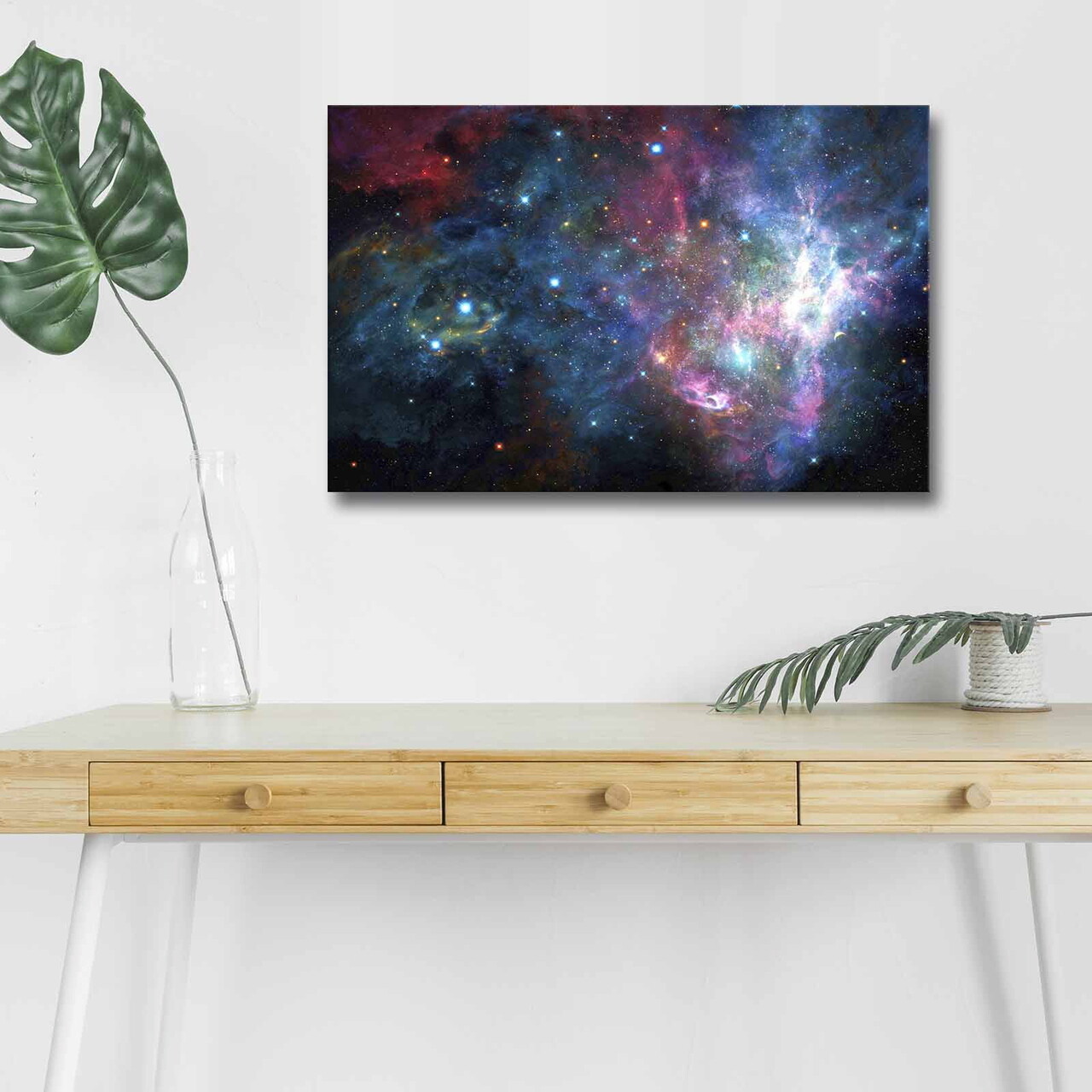 Tablou decorativ cu lumina LED, NASA-024, Dimensiune: 45 x 70 cm, Multicolor - view 4