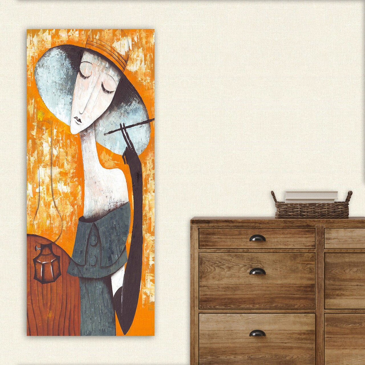 Tablou decorativ DKY21398527_50120 Cadru: 100% LEMN (grosime: 3 cm) Multicolor