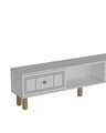 Comoda TV, Hanah Home, Dario Bohem, 150x40.6x29.6 cm, PAL , Alb