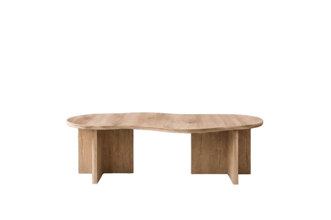 Masuta de cafea, Hanah Home, Messina, 120x41.8x55 cm, PAL MELAMINAT, Maro — imaginea 3