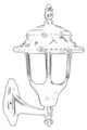 Lampa de exterior, Avonni, 685AVN1192, Plastic ABS, Negru