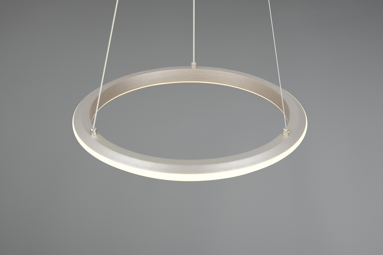 Lustra Amador, TRIO, 45x150 cm, 34W, 1x SMD, metal, argintiu mat - 2 | YEO