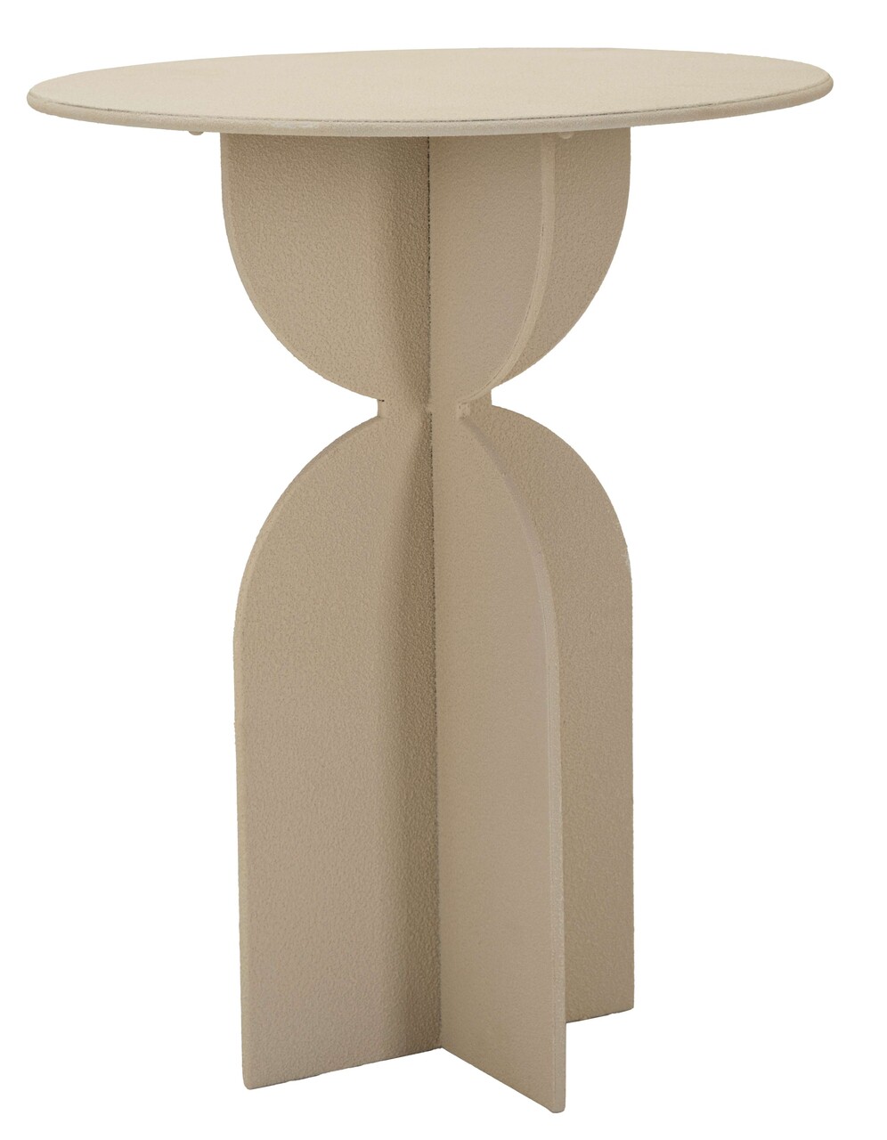 Masuta de cafea Dune, Mauro Ferretti, 45x58 cm, fier, crem