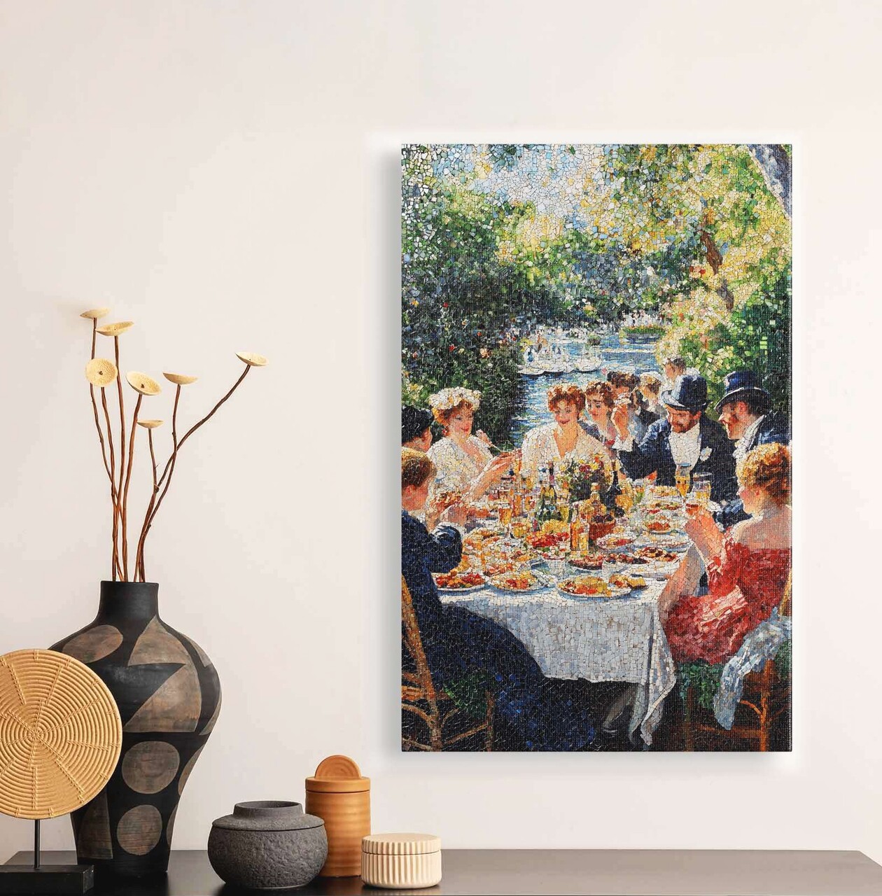 Tablou decorativ YNS-1001-80 x 120 Lemn Multicolor