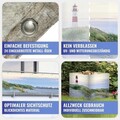 Folie paravan pentru balcon si gradina North Sea Coast, Maximex, 500x85 cm, PVC/poliamida, multicolor