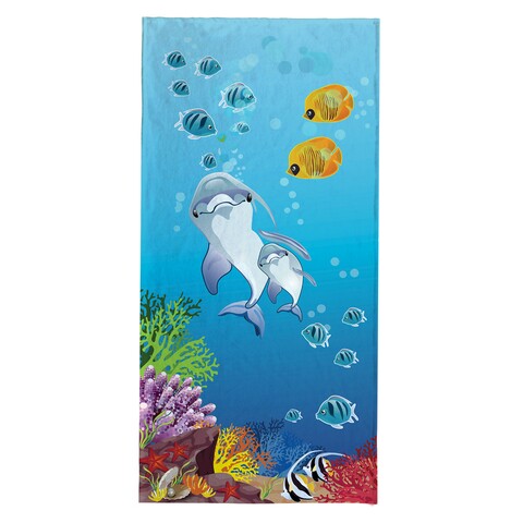 Prosop de plaja Under the Sea, Oyo Concept, 80x155 cm, policoton, multicolor