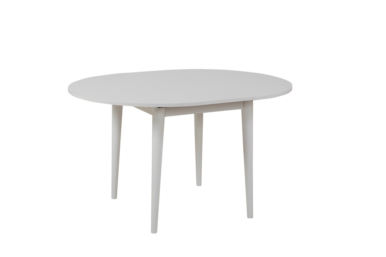 Masa de sufragerie extensibila, Vella, Vina 139, 100x75x100 cm, PAL, Alb - 2 | YEO