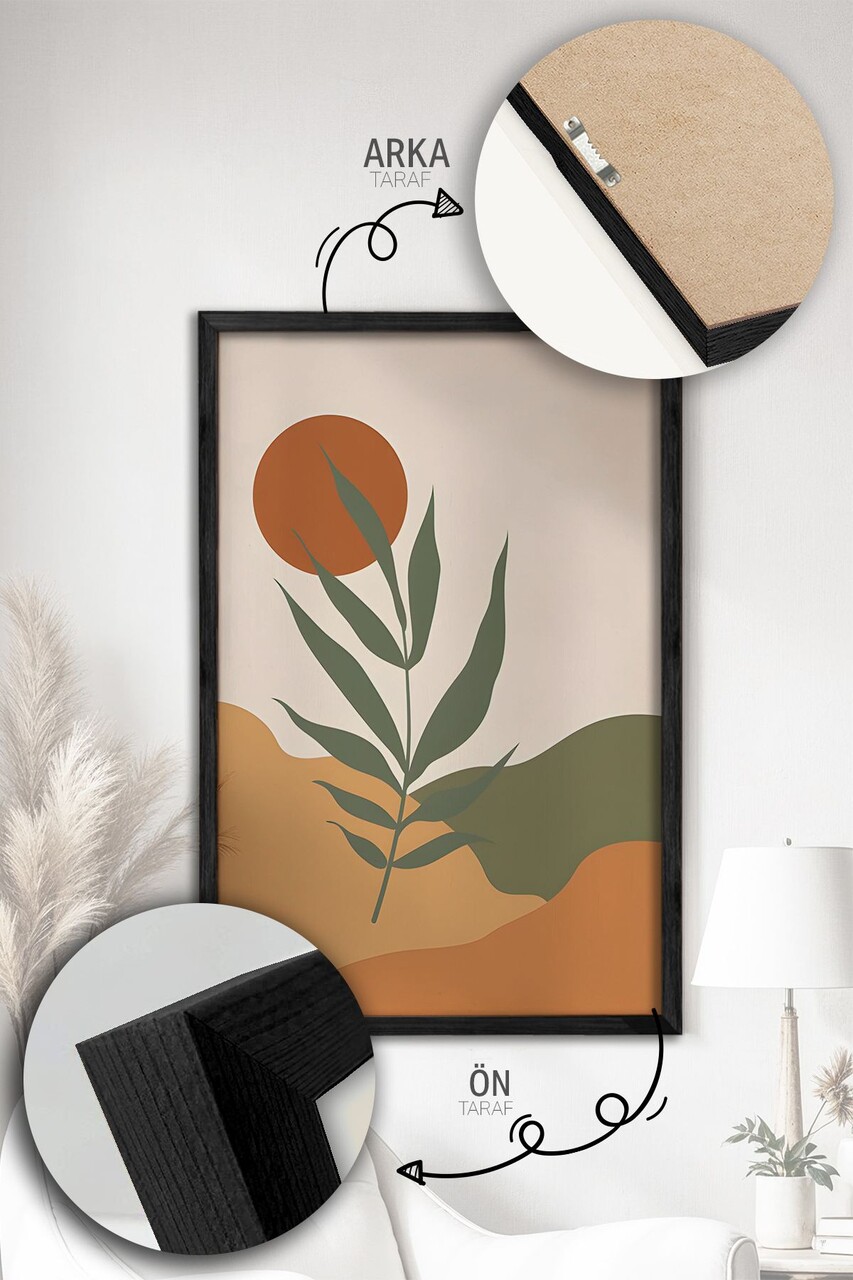Set 3 tablouri decorative, Artvmodel21-Sıyah, Vopsea: 100% MDF (grosime: 2,7 mm), Multicolor - view 2