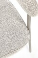 Scaun Giaele, Bizzotto, 59.5x56.5x75.5 cm, poliester Boucle, gri/grej