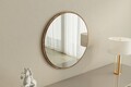 Oglinda decorativa, Siam, Ozze, 60x60x2.2 cm, MDF , Alb/Maro