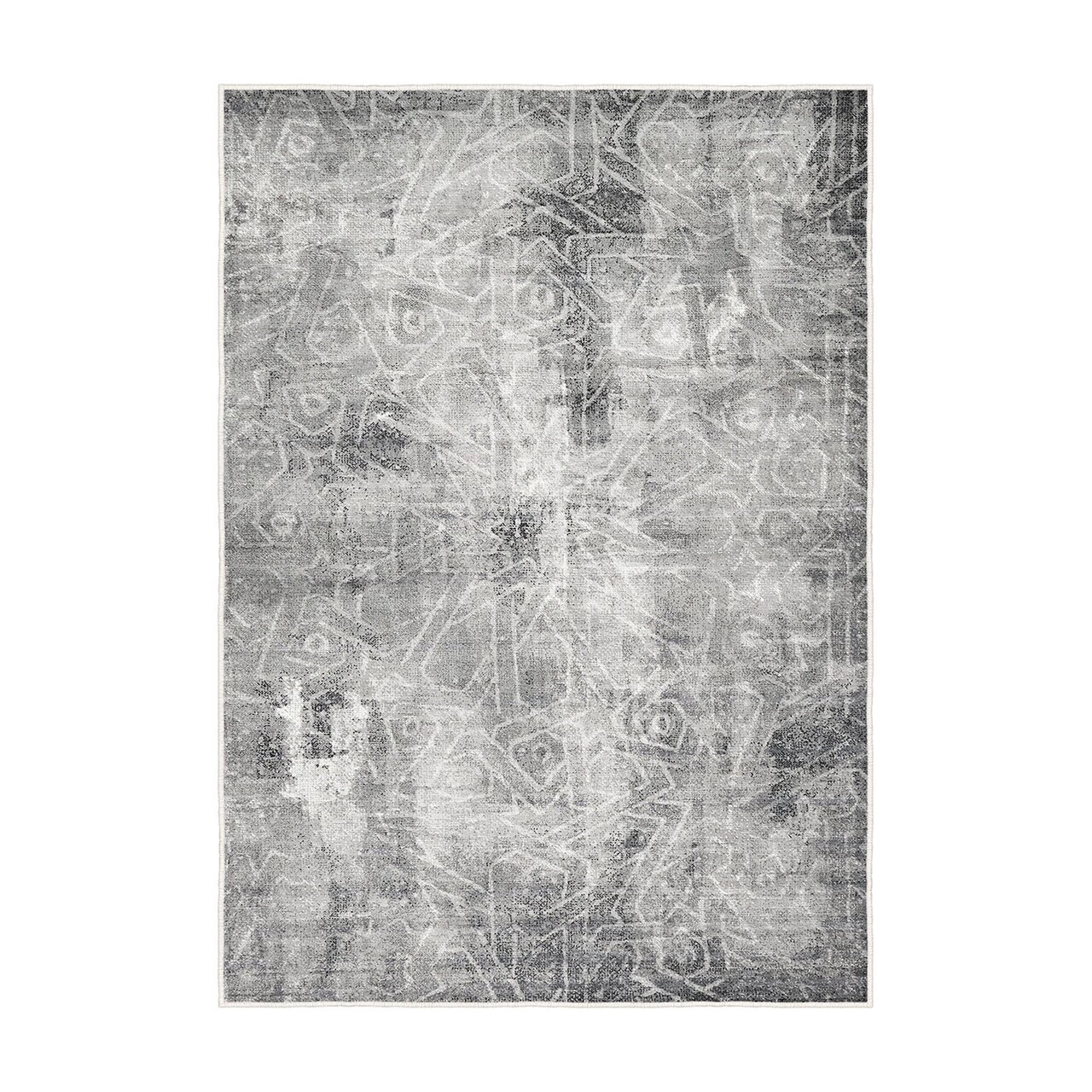 Covor, Kece-Fr04, 80x120 cm, Gri — imaginea 7