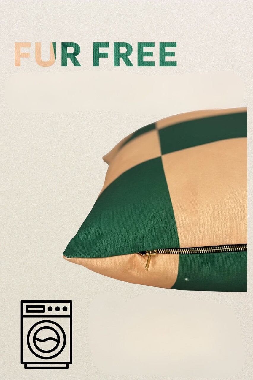 Pat pentru animale de companie, Paws &amp; Whiskers, Fur Free 64 x 88, Material exterior: 100% poliester, Verde / Bej - view 3