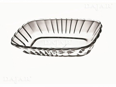 Set 2 platouri servire mezze, pasabahce, 18 x 11.5 cm, sticla