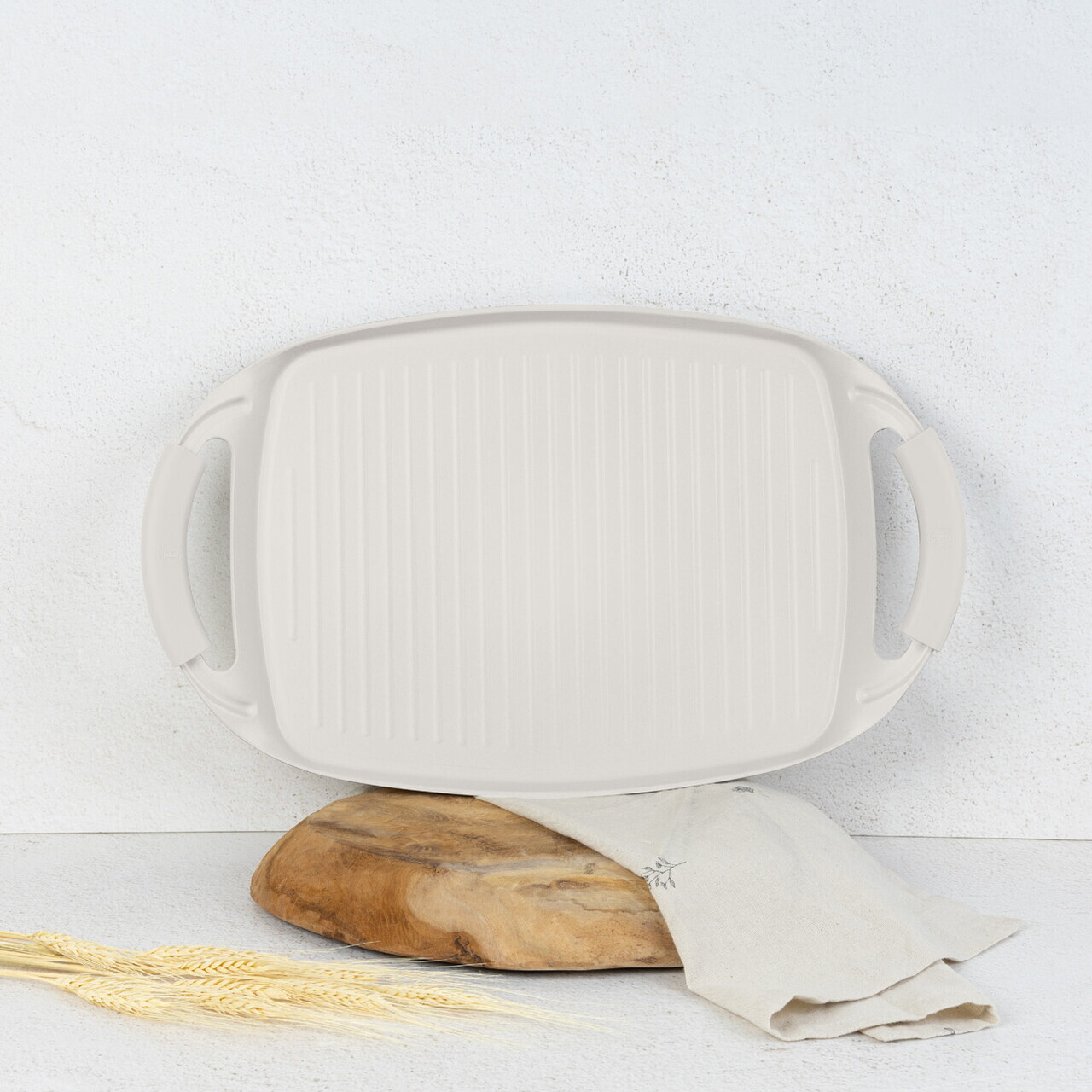 Tava grill Berlinger Haus, Sahara, 47x29 cm, aluminiu forjat, crem mat - imagine 5